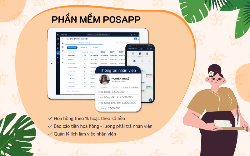 phần mềm chăm sóc khách hàng spa - Pos App