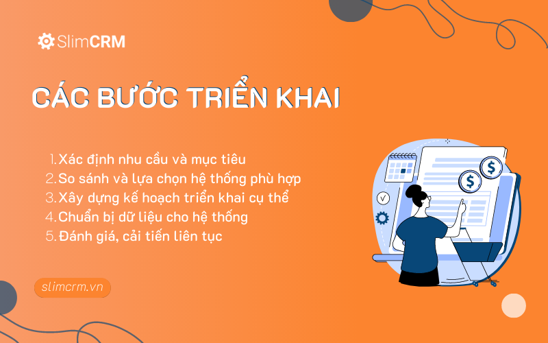 Các bước triển khai CRM quản lý công nợ