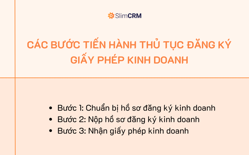 Quy trình đăng ký giấy phép kinh doanh