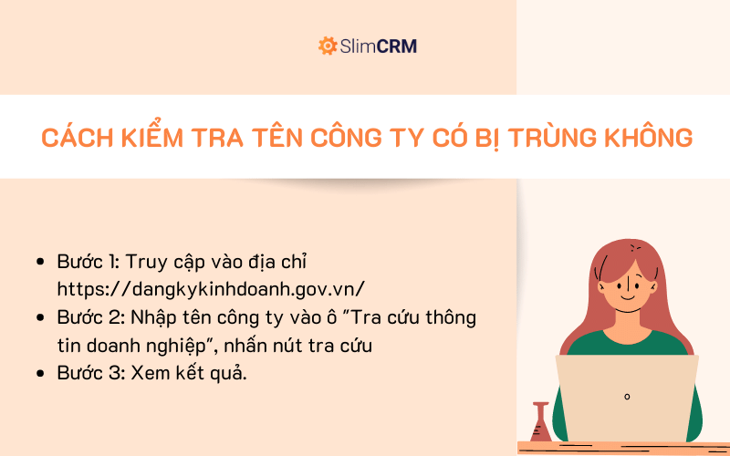 Hướng dẫn kiểm tra tên công ty có bị trùng không