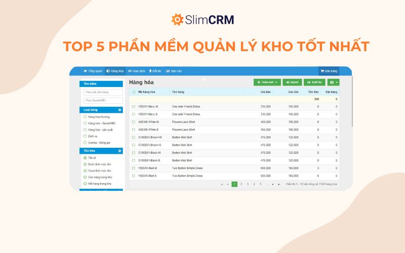 Phần mềm quản lý kho logistics