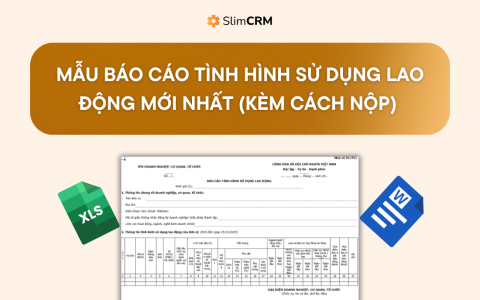 Mẫu báo cáo tình hình sử dụng lao động mới nhất 2026 excel, word
