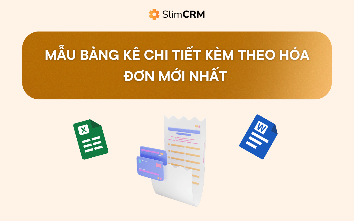 Mẫu bảng kê chi tiết kèm theo hóa đơn mới nhất 2026