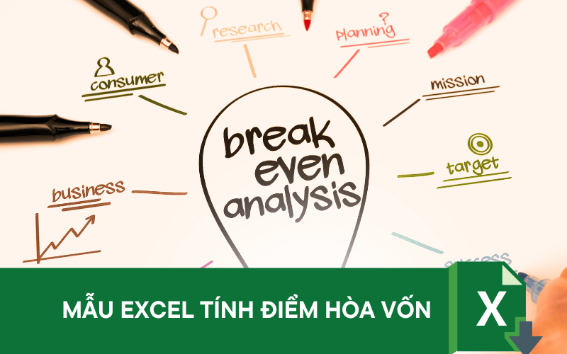 Mẫu excel tính điểm hòa vốn